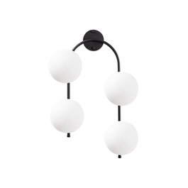 Opviq Jewel - 10595 Lámpara de pared moderna e industrial Negro y Crema